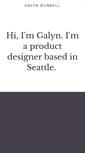 Mobile Screenshot of galynbunnell.com